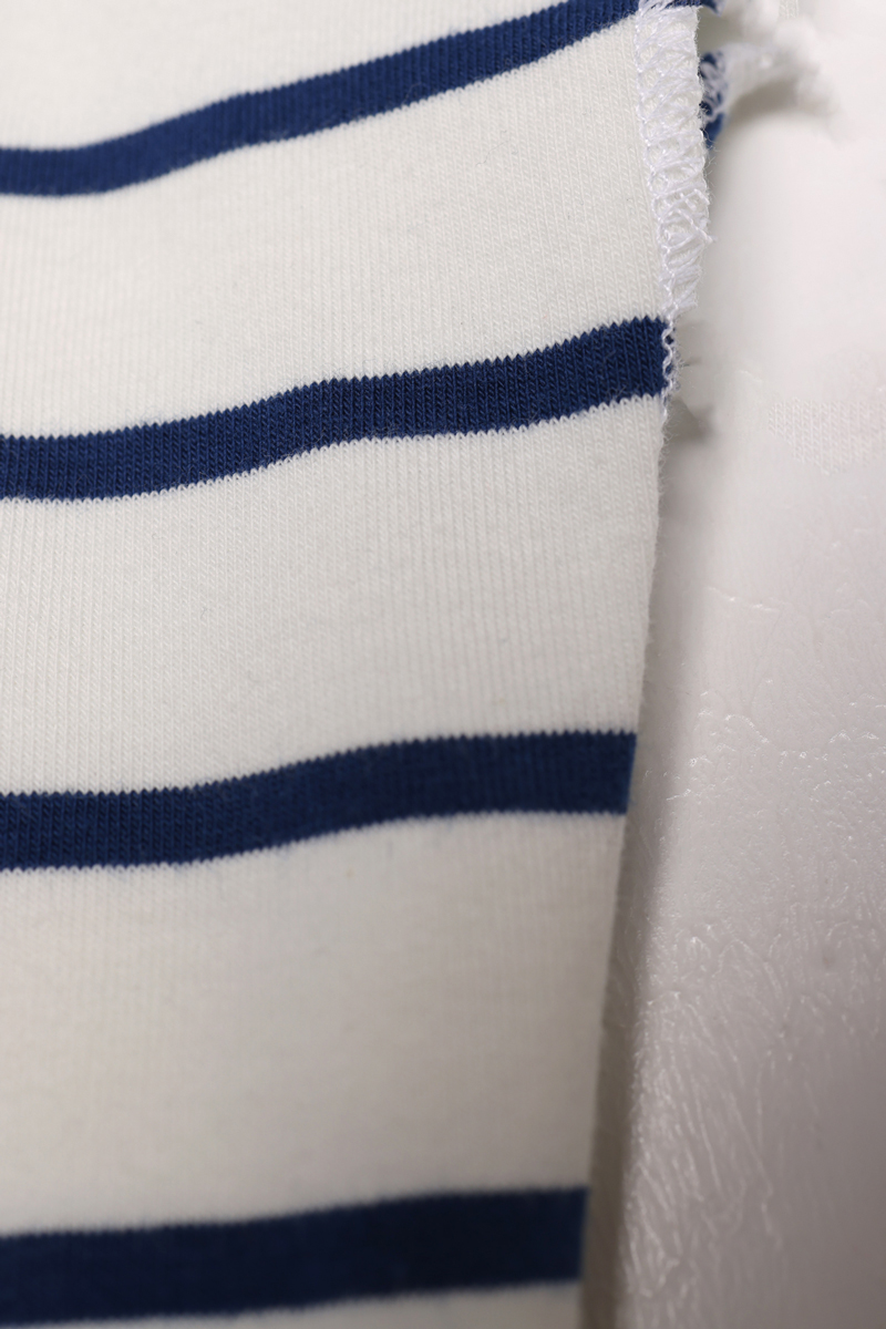 Cotton Striped Zero Sleeve Crop Underwear