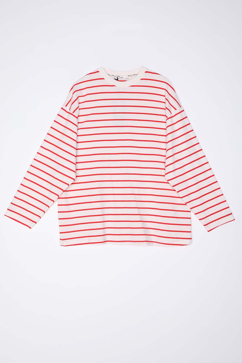 Cotton Striped Sweatshirt