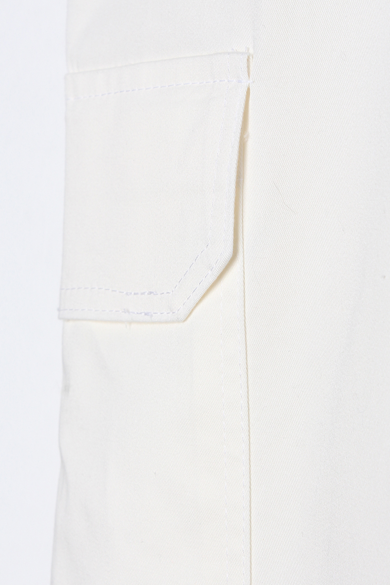 Cotton Multi Pocket Cargo Pants with Elastic Waist