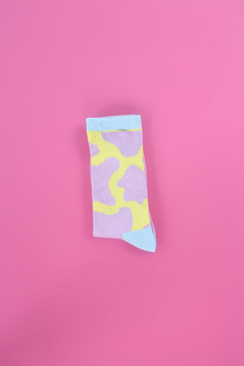 Pamuklu Dikişsiz Soft Yıkamalı Desenli Çorap