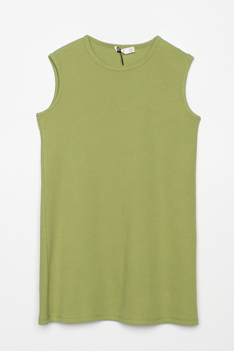 Cotton Fitted Sleeveless T-shirt