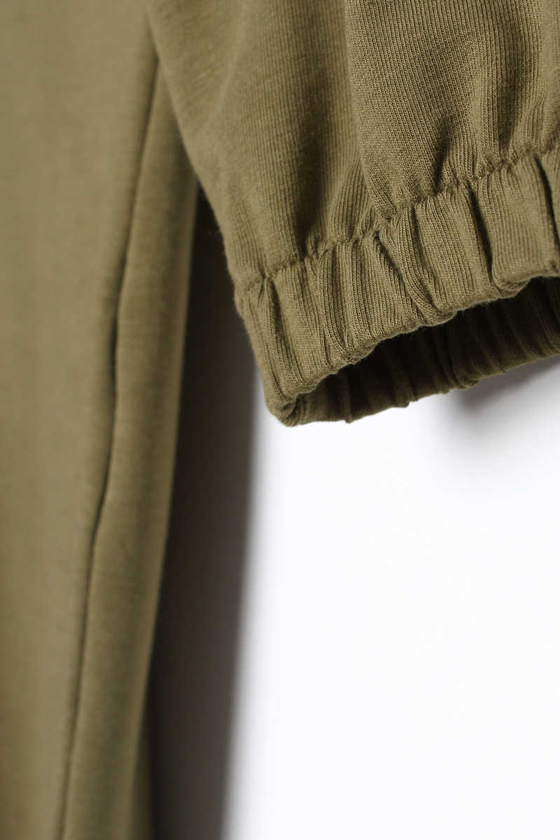 Cotton Garnish Pocketed Skirt Ruffle Detailed Tunic