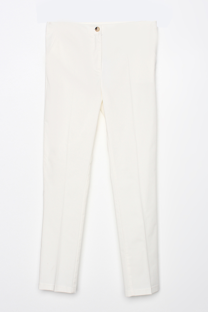 Cotton Lycra Skinny Trousers With Ironing Pockets