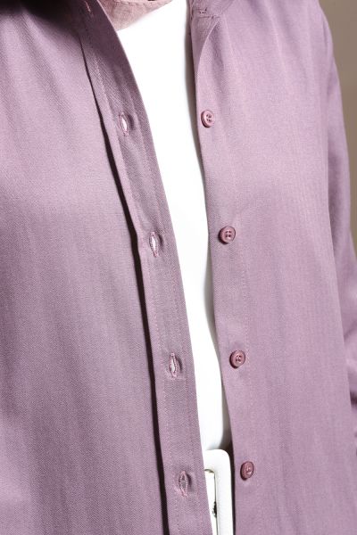 Button Detailed Shirt Tunic