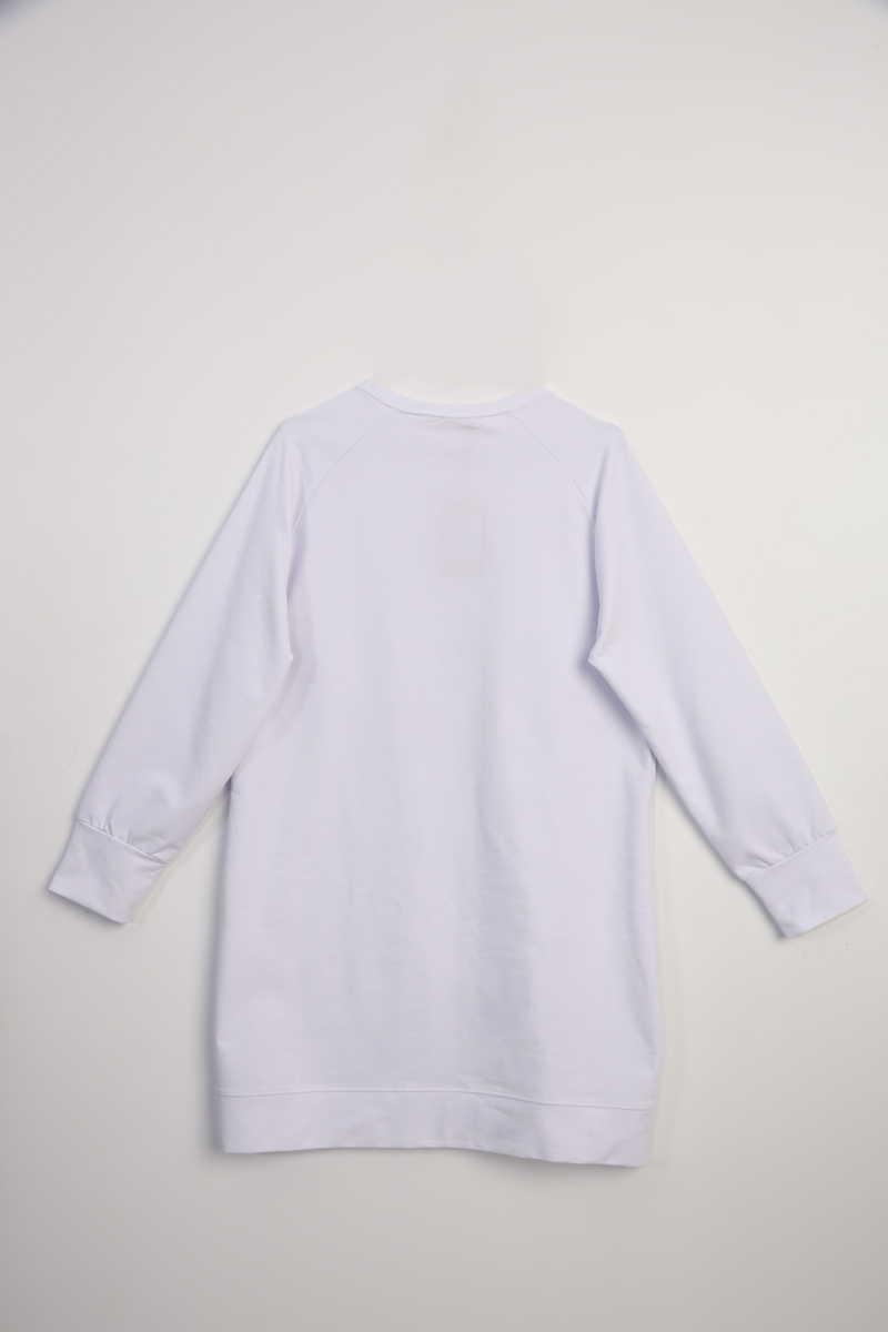Combed Cotton Raglan Sleeve Sweatshirt