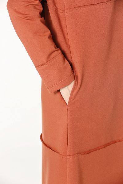 Hooded Long Zippered Sport Cardigan