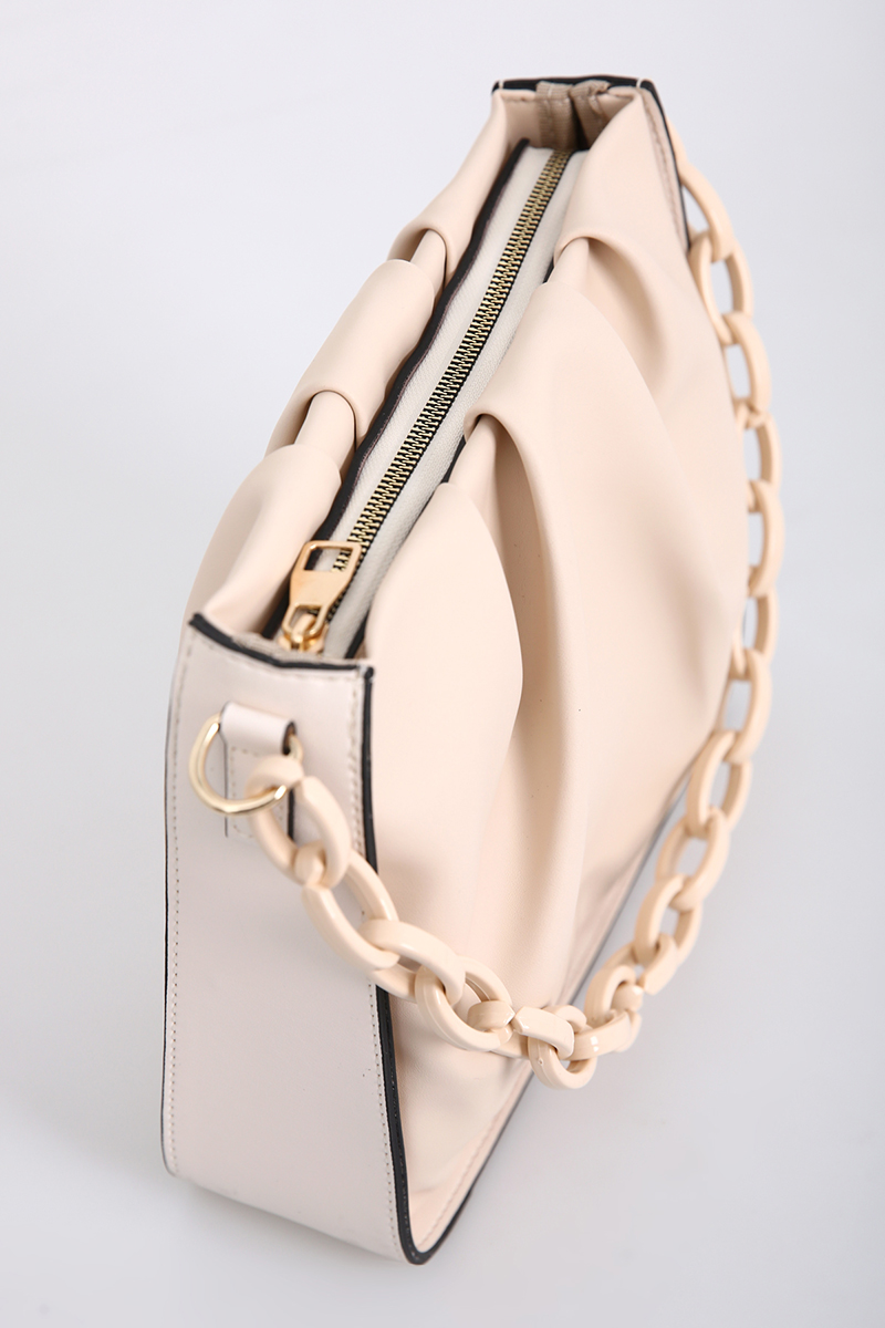 Pleated Hand And Shoulder Bag