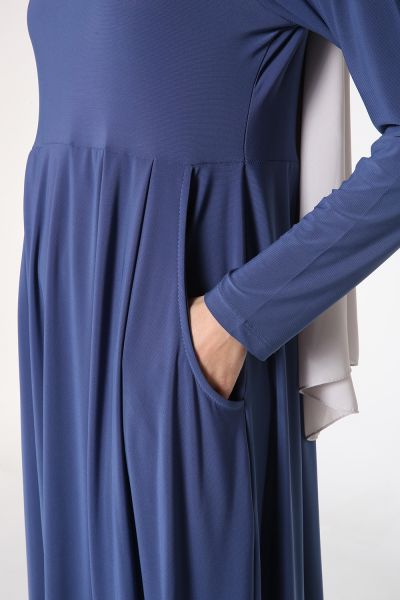 Pleated Pocket Dress