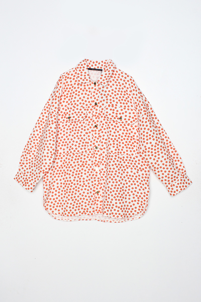 100% Cotton Spot Shirt Jacket