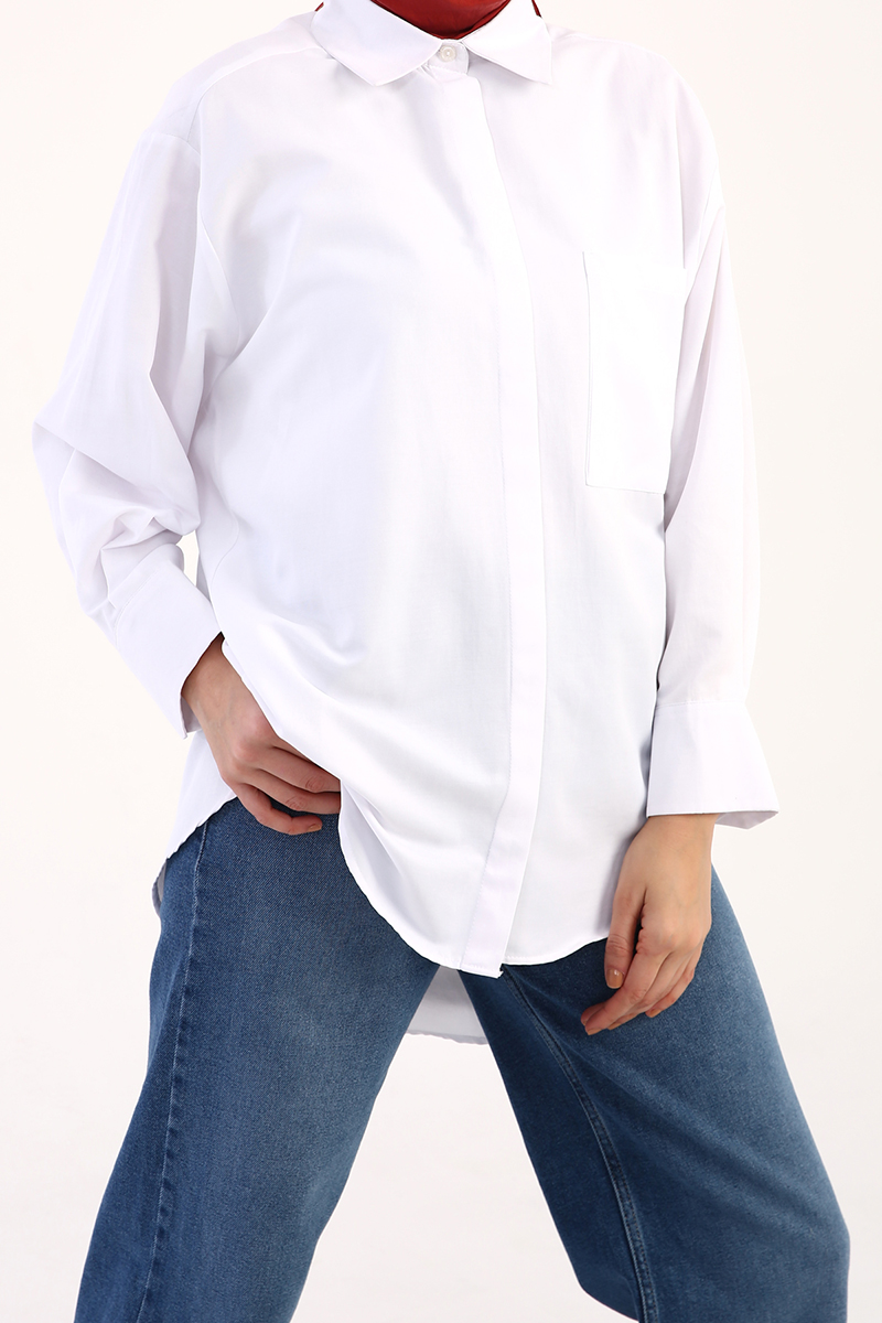 Comfy T Sleeve Shirt Tunic With Pocket
