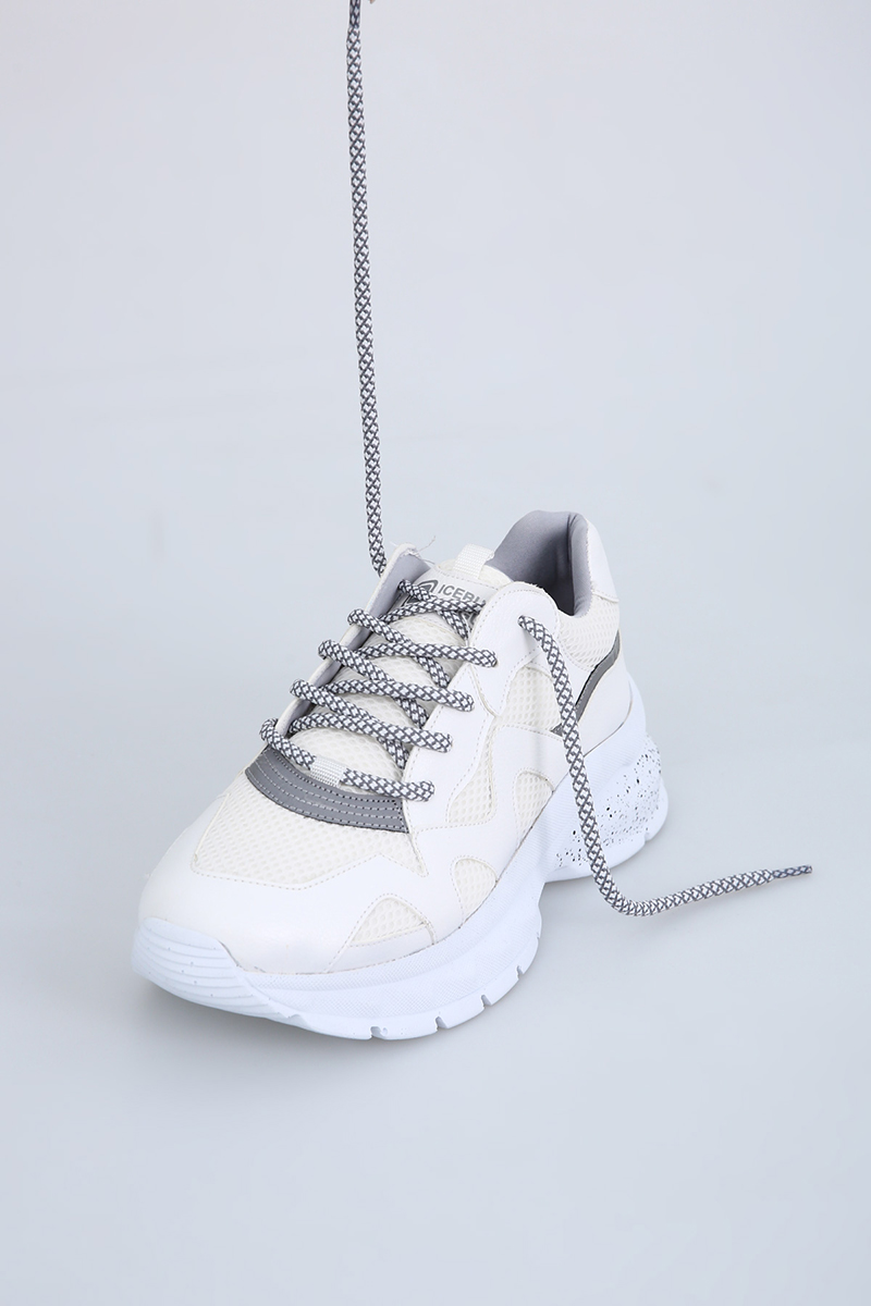 Lace Up Front Mesh Detailed Sneakers