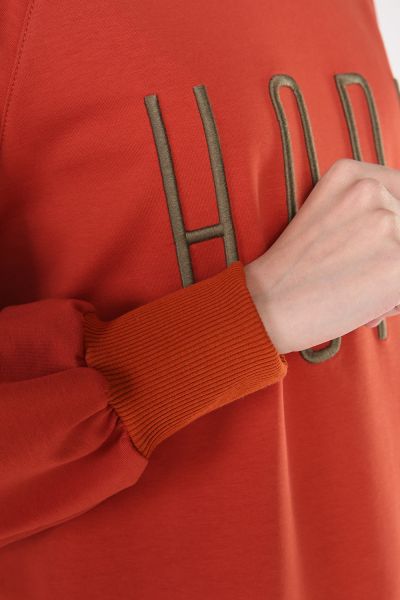 Raglan Sleeve Embroidered Tunic