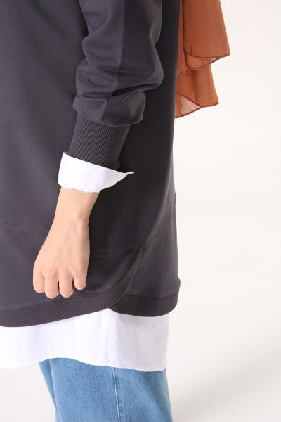 Raglan Sleeve Combed Cotton Tunic