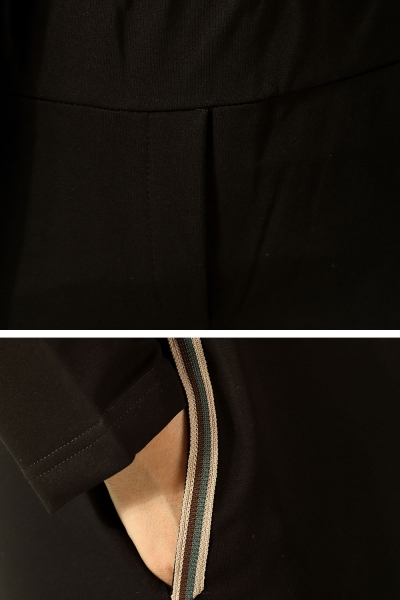 Stripe Detailed Long Zipper Front Tracksuit