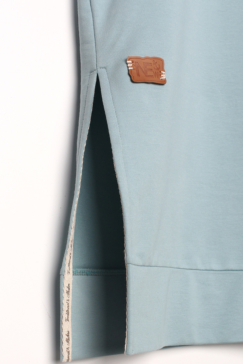 Renkli Boncuklu Kordon Detaylı Uzun Tunik