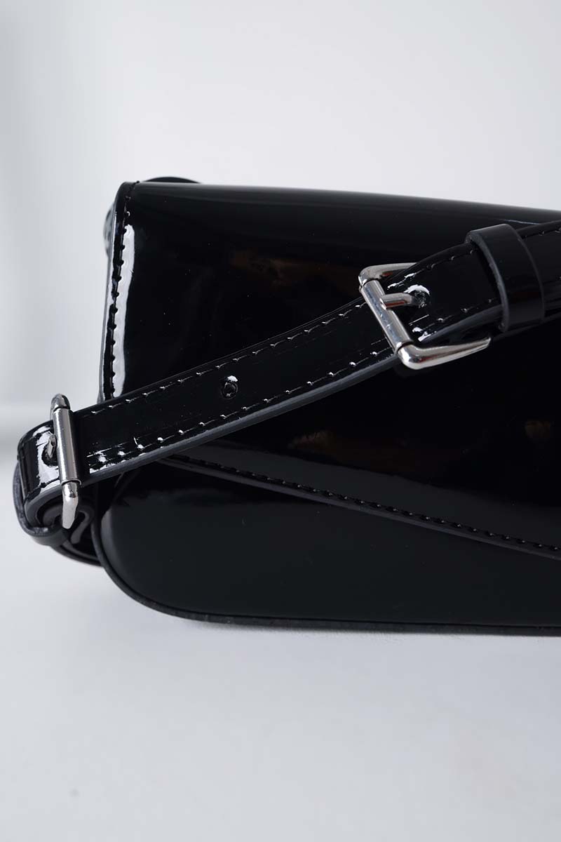 Patent Leather Hand And Shoulder Bag
