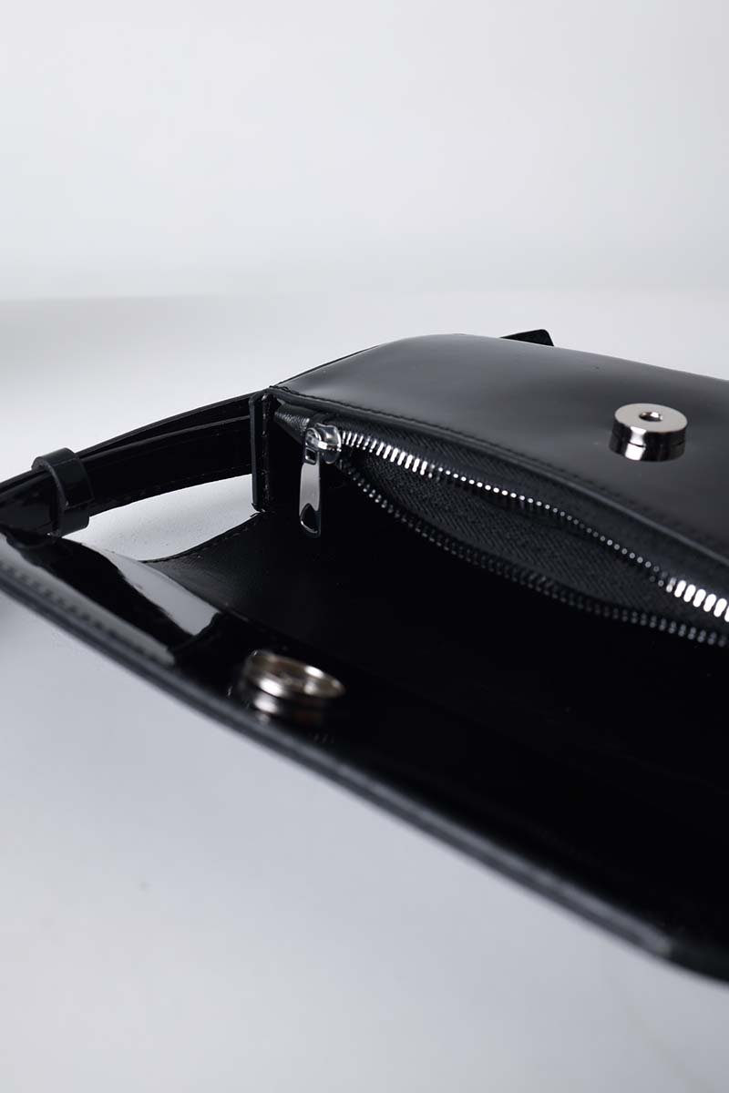Patent Leather Hand And Shoulder Bag