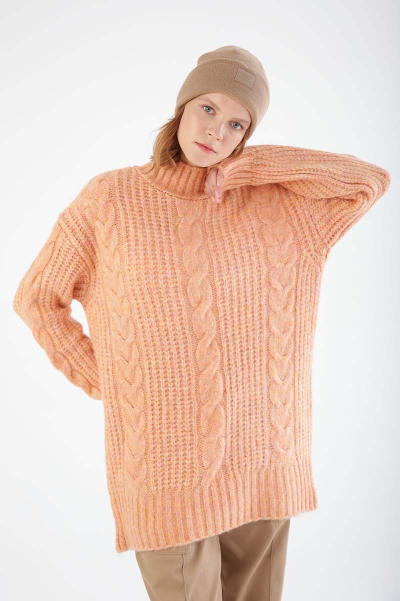 Braided Knitwear Sweater