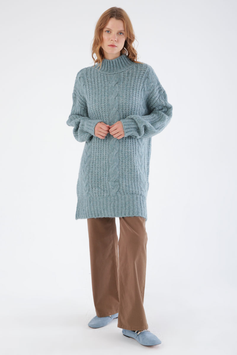 Braided Knitwear Sweater