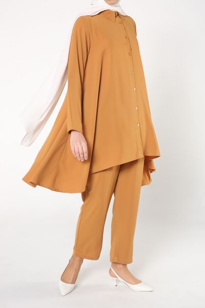 Asymmetric Hijab Suit