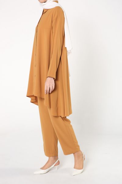 Asymmetric Hijab Suit