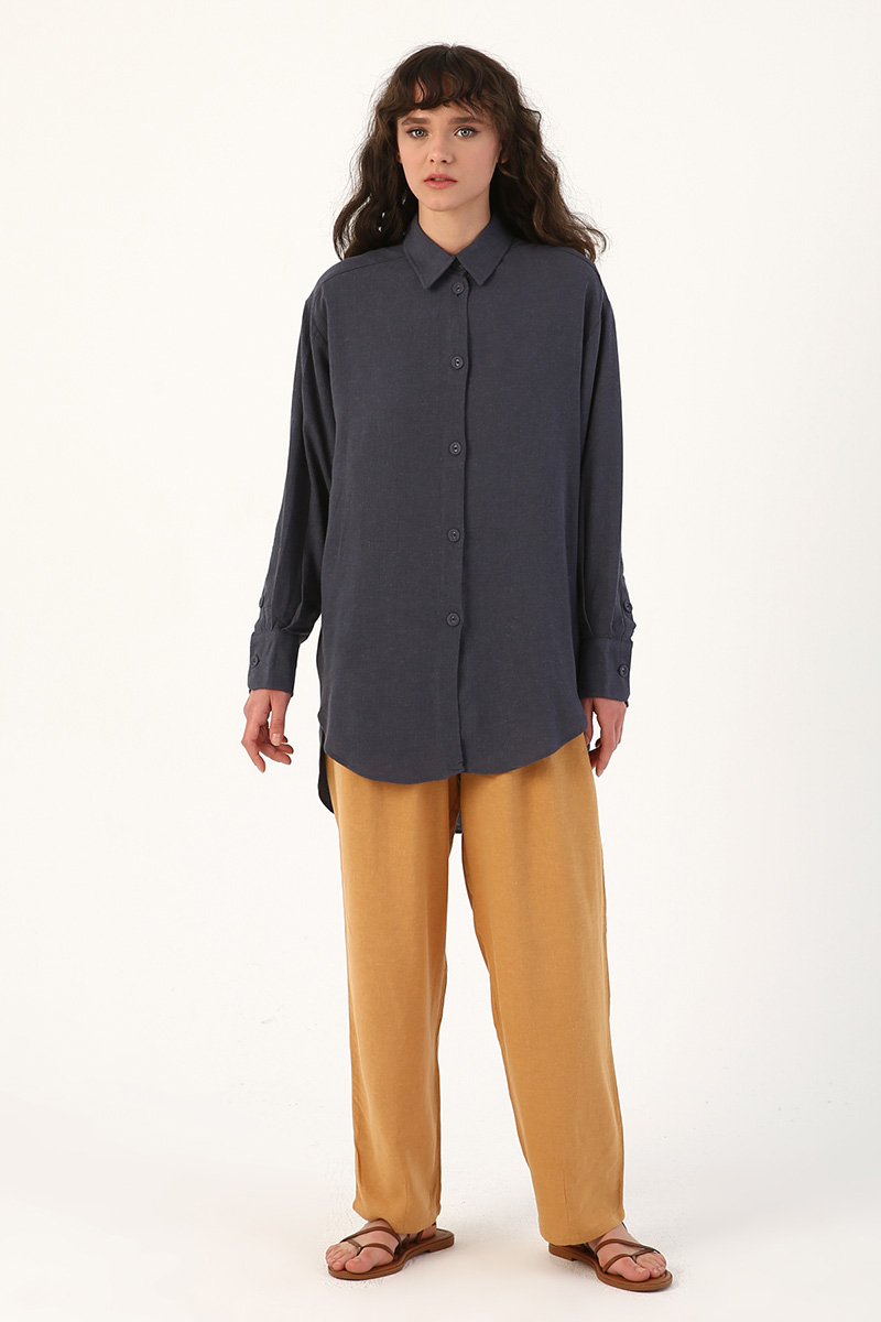 Comfy Linen Shirt Tunic