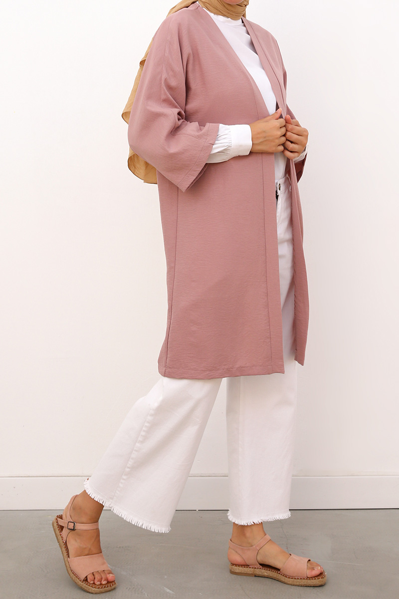 Plain Comfy Long Kimono