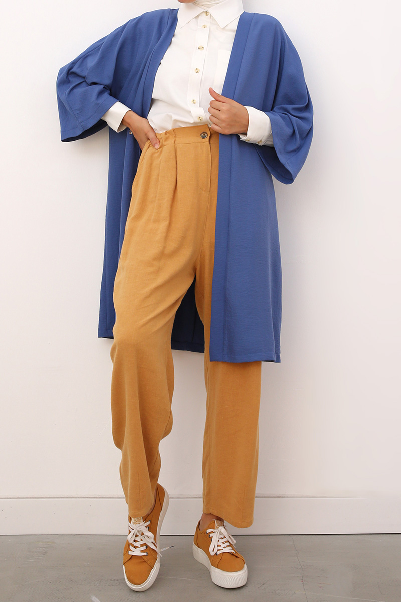Plain Comfy Long Kimono
