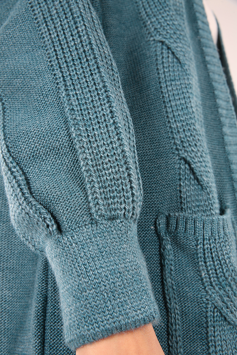 Comfy Knitwear Cardigan With Pockets