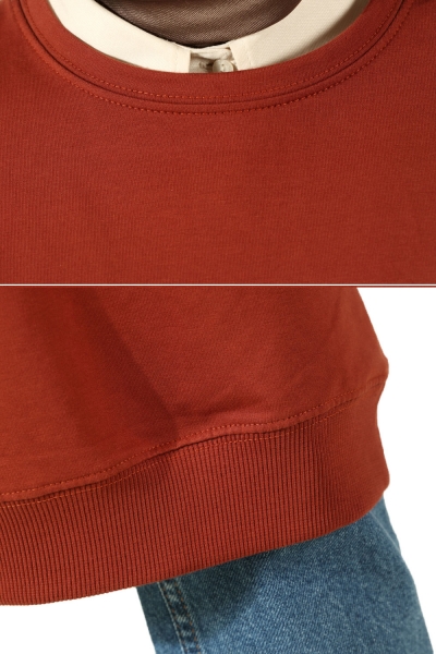 Bell Sleeve Basic Comfy Sweatshirt Tunic