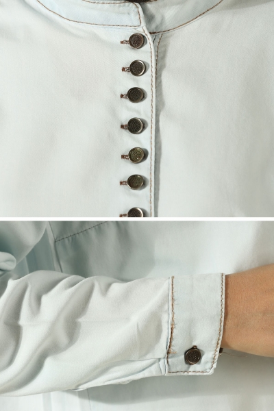 Plus Size Buttoned Tunic