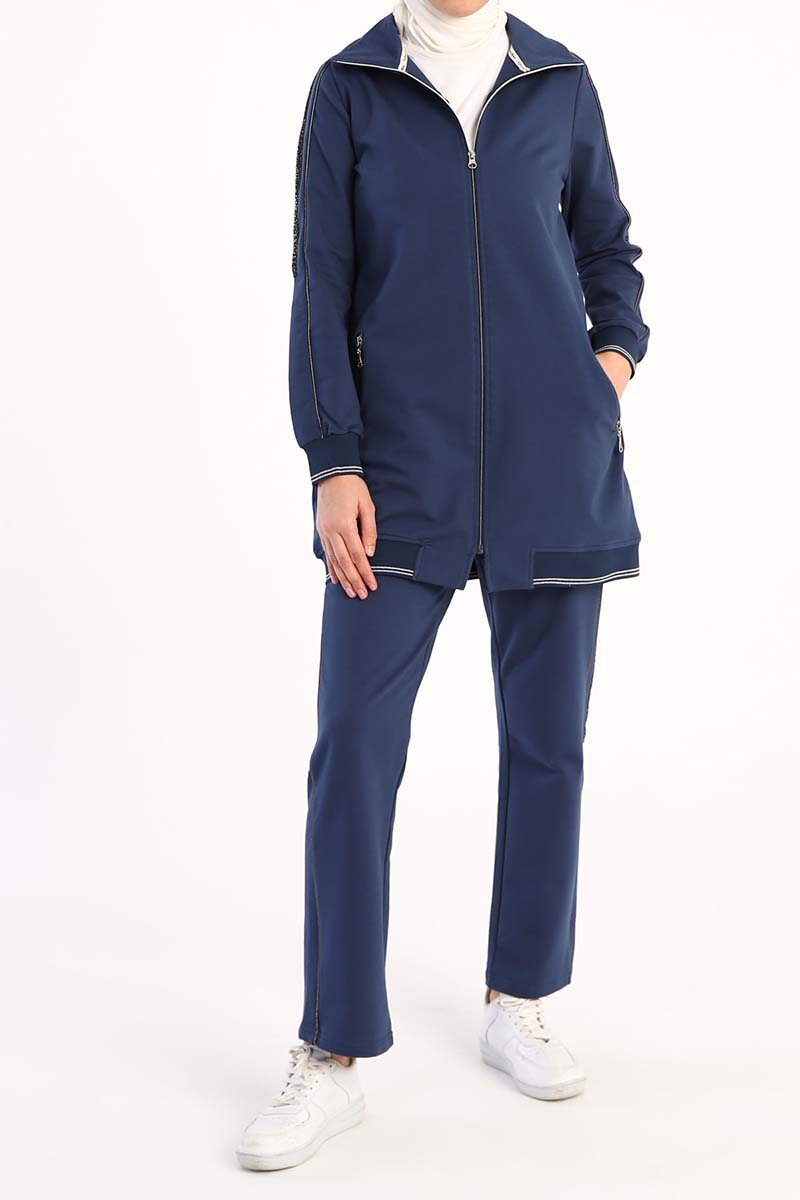 Agleam Net Detailed Tracksuit