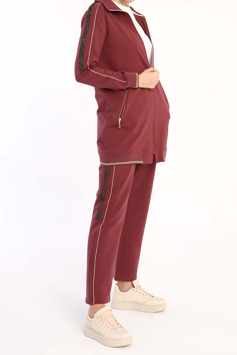 Agleam Net Detailed Tracksuit