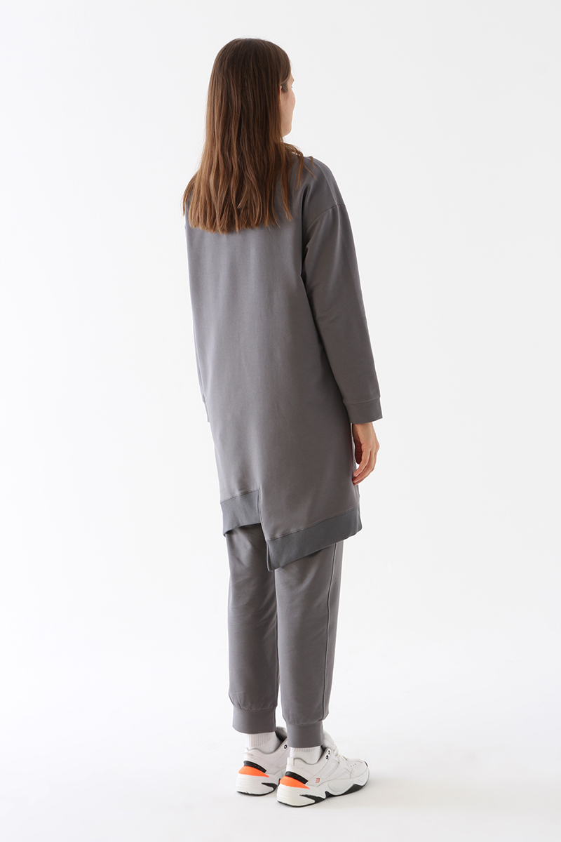 Silvery Striped Track Suit