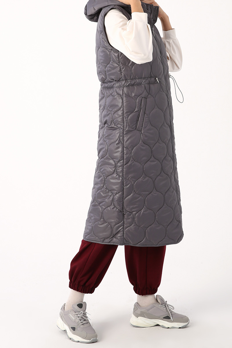Removable Hooded Quilted Vest