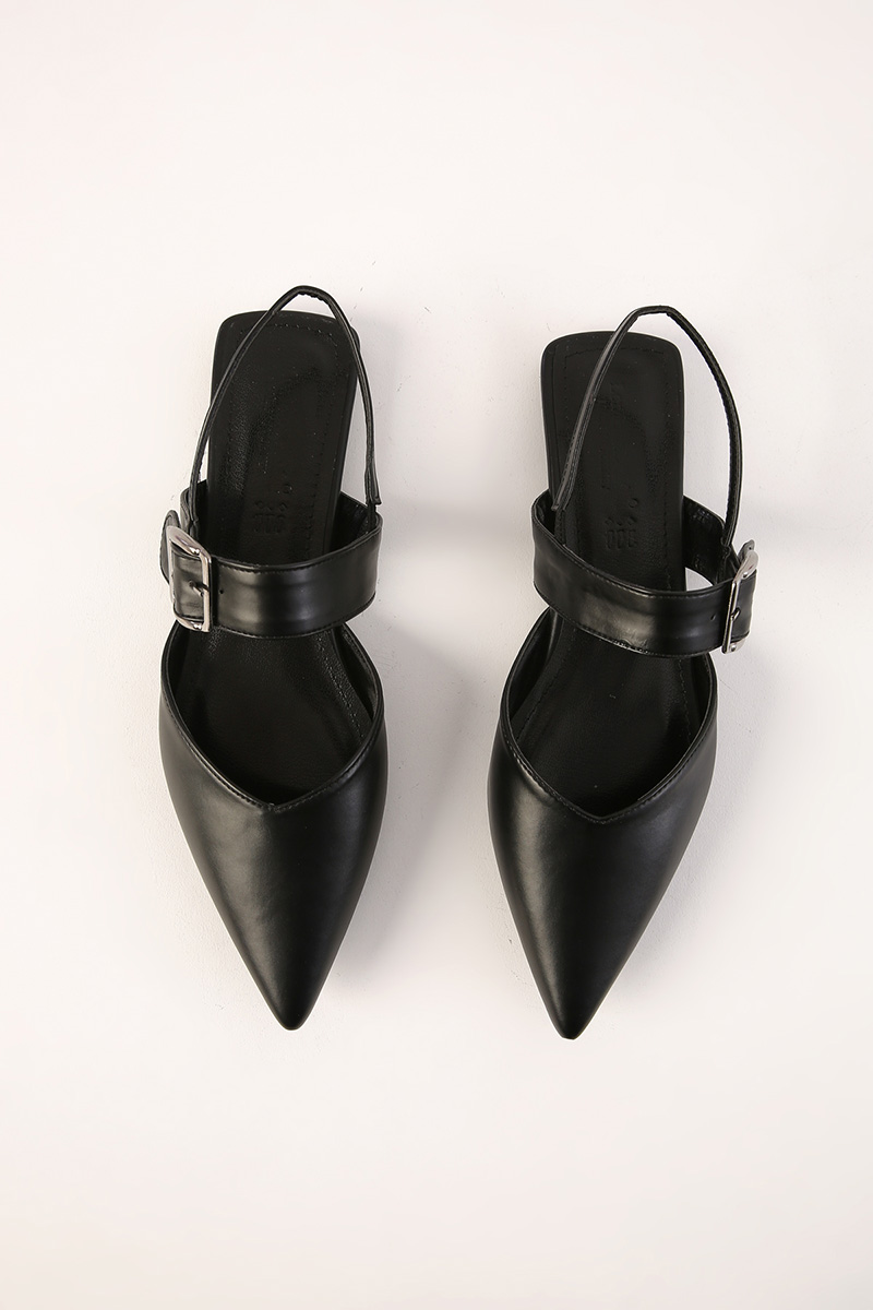 Artificial Leather Pointed Sandals