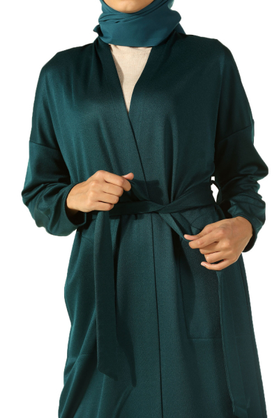 T Sleeve Belted Cardigan