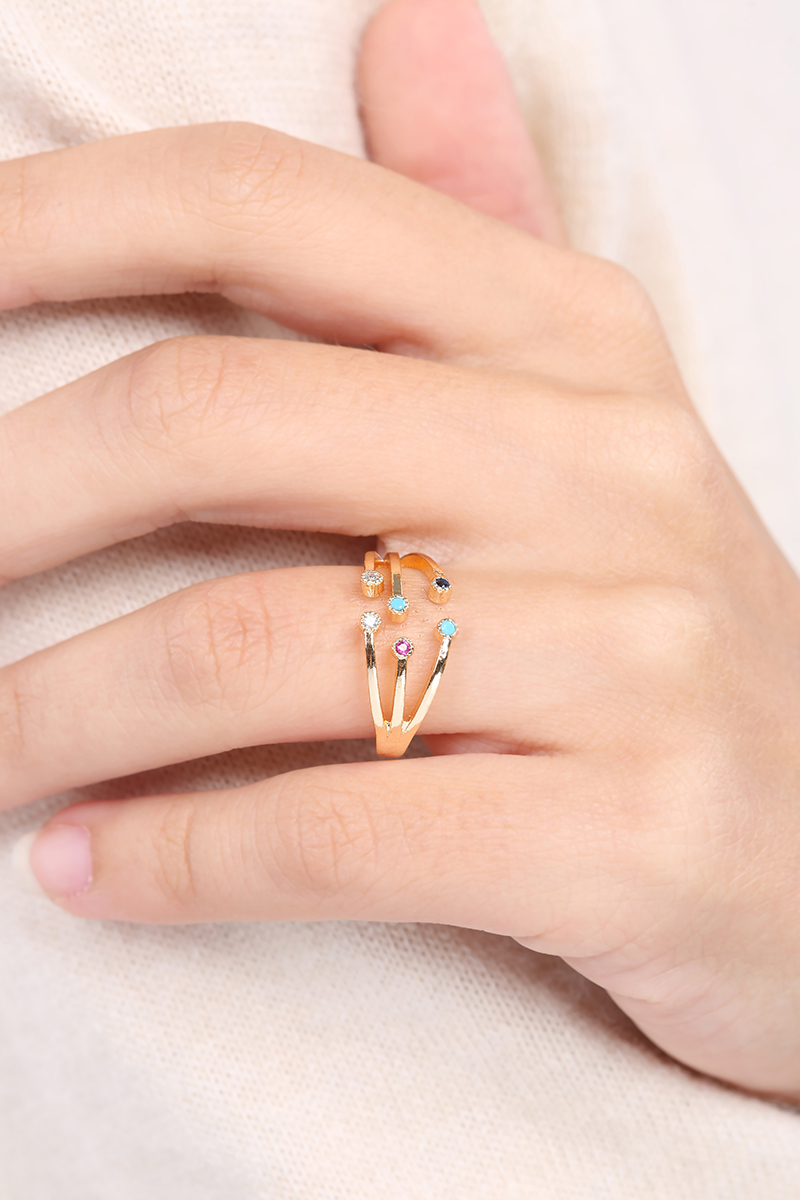 Colorful Stones Ring
