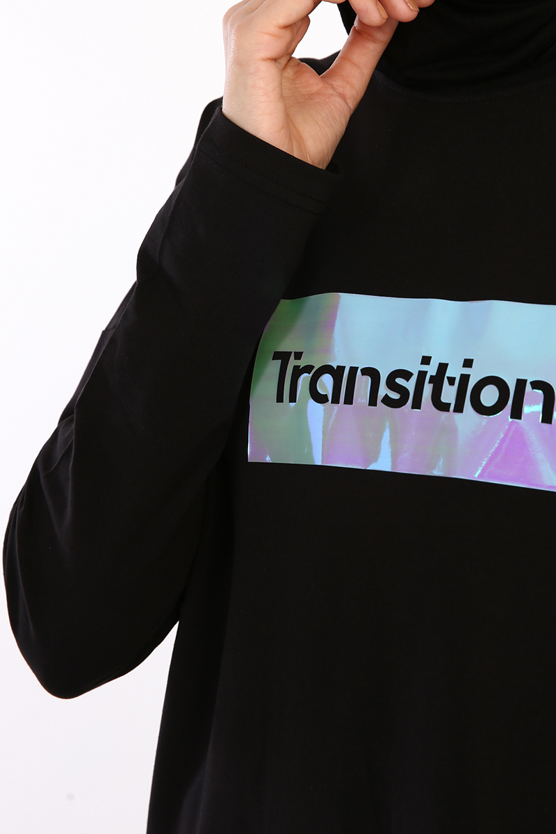 Transition Baskılı Uzun Kollu T-Shirt Tunik