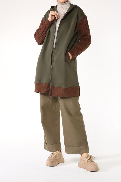 Hooded Knitwear Cardigan