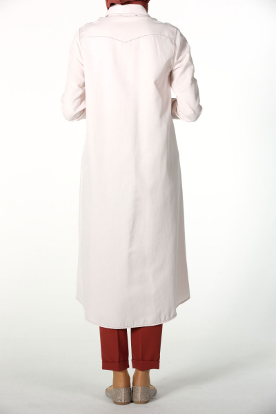 LONG SHIRT TUNIC WITH POCKETS