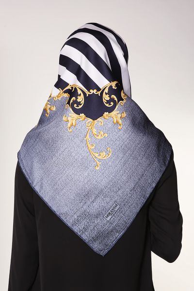 Patterned Twill Scarf
