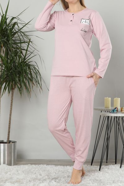 Uzun Kollu Üçlü Pijama Takımı