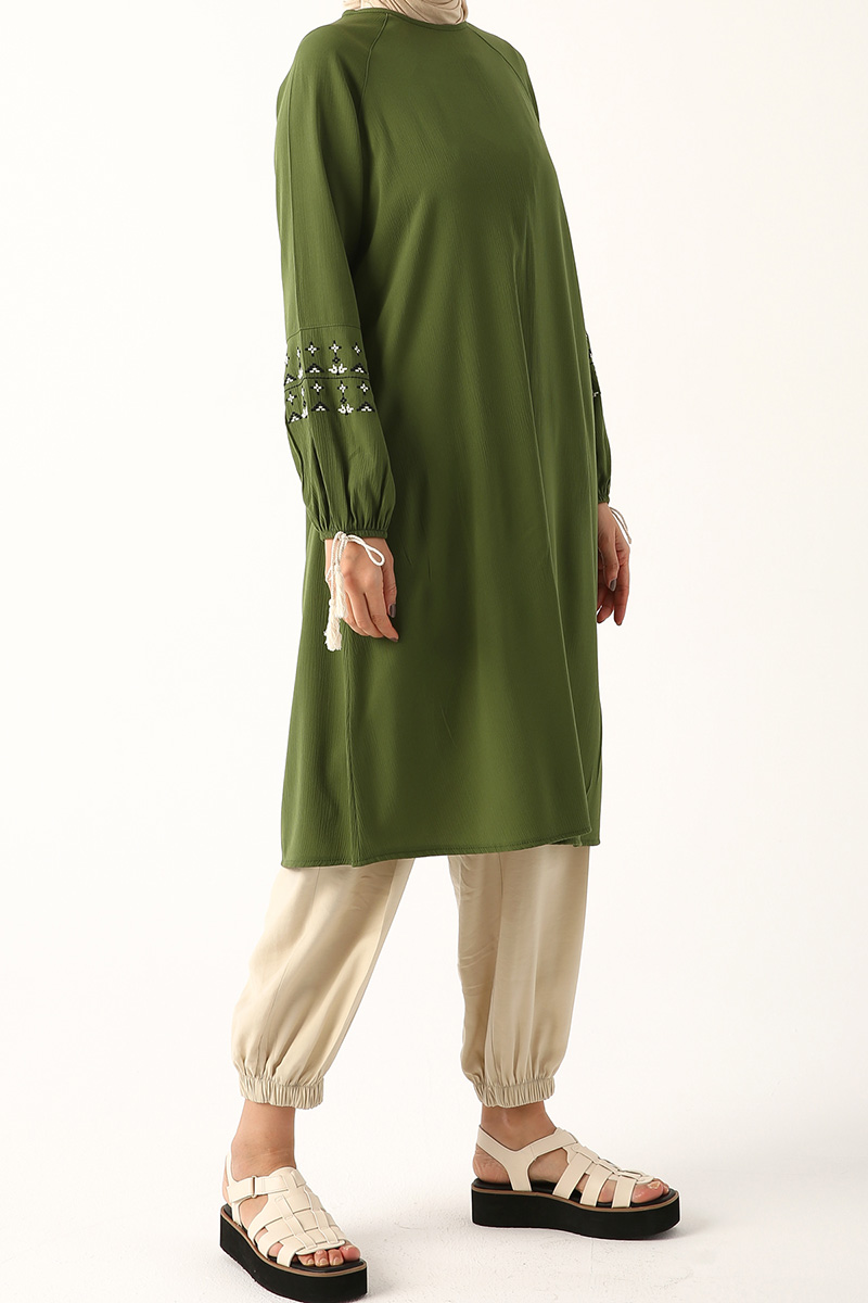 Viscose Embroidered Loose Tunic