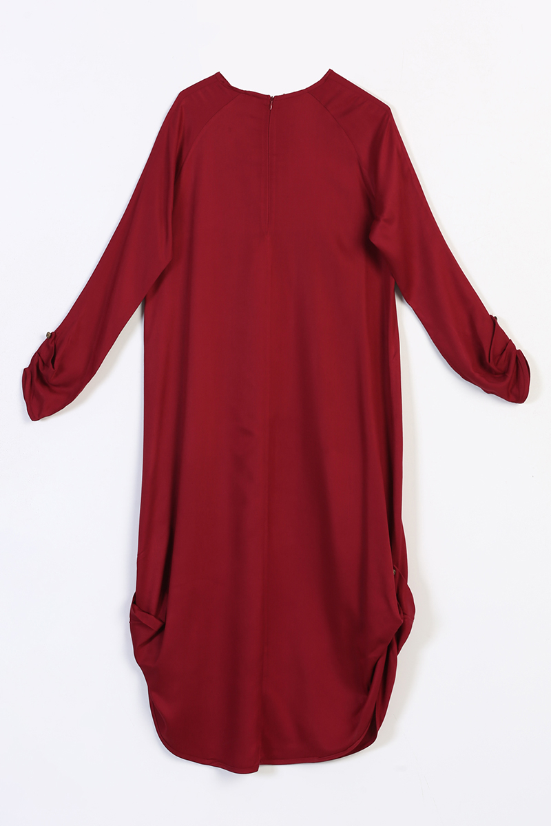 Comfortable Mold Tunic With Necklace
