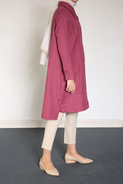 Button and Slit Detaile Tunic