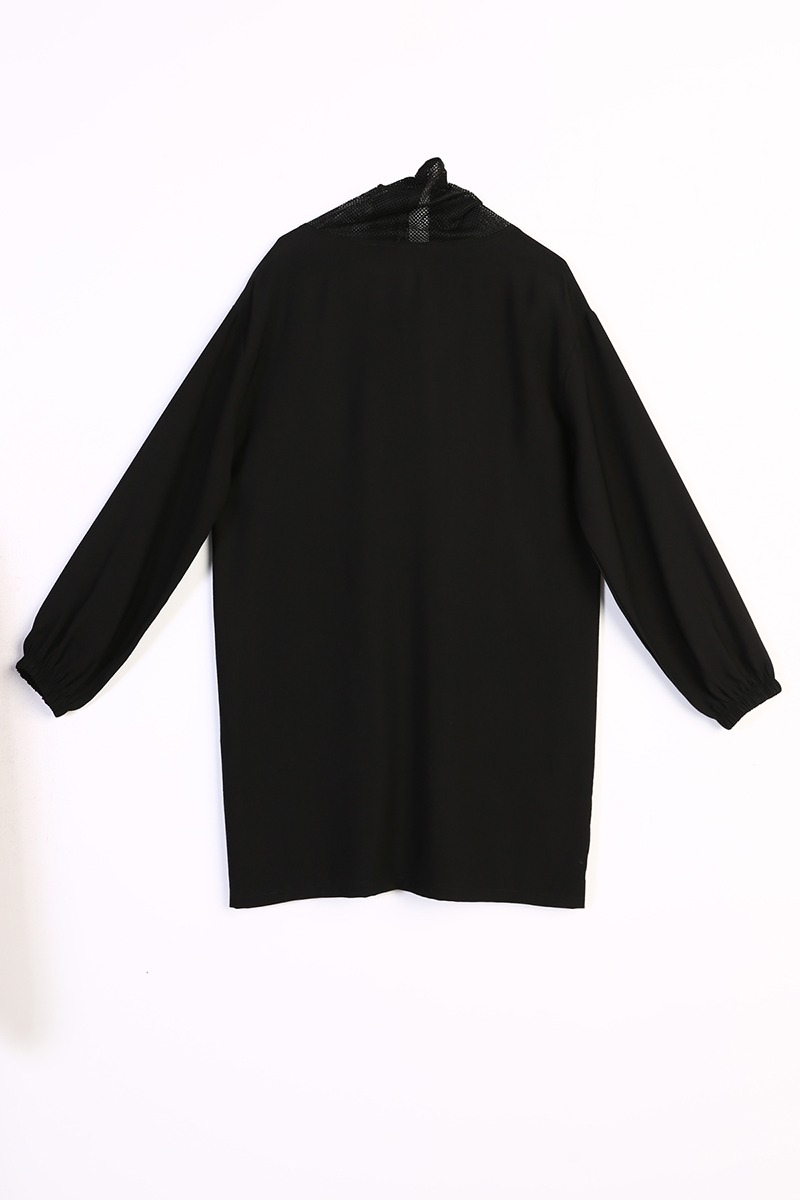 Netting Detailed Sport Tunic with Pockets