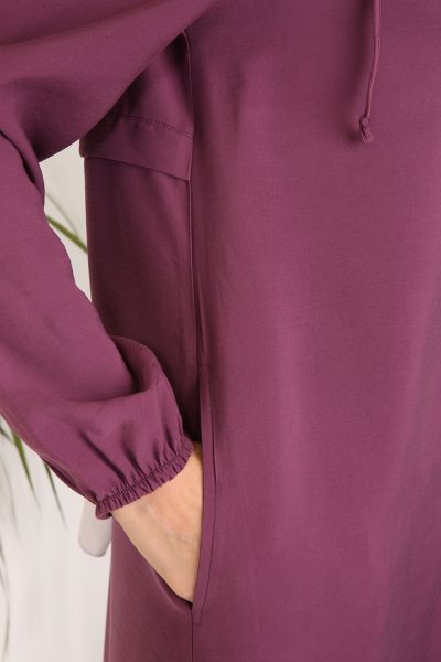 Collar Detailed Buttoned Abaya