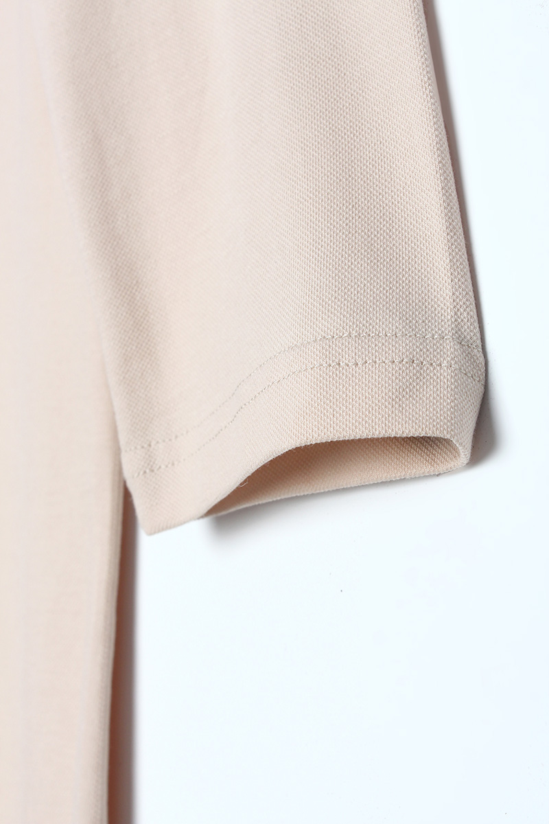 100%  Cotton Neck Striped Slit Long Tunic
