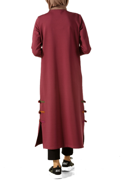 Side Obligations Colored Barbed Pen Long Tunic